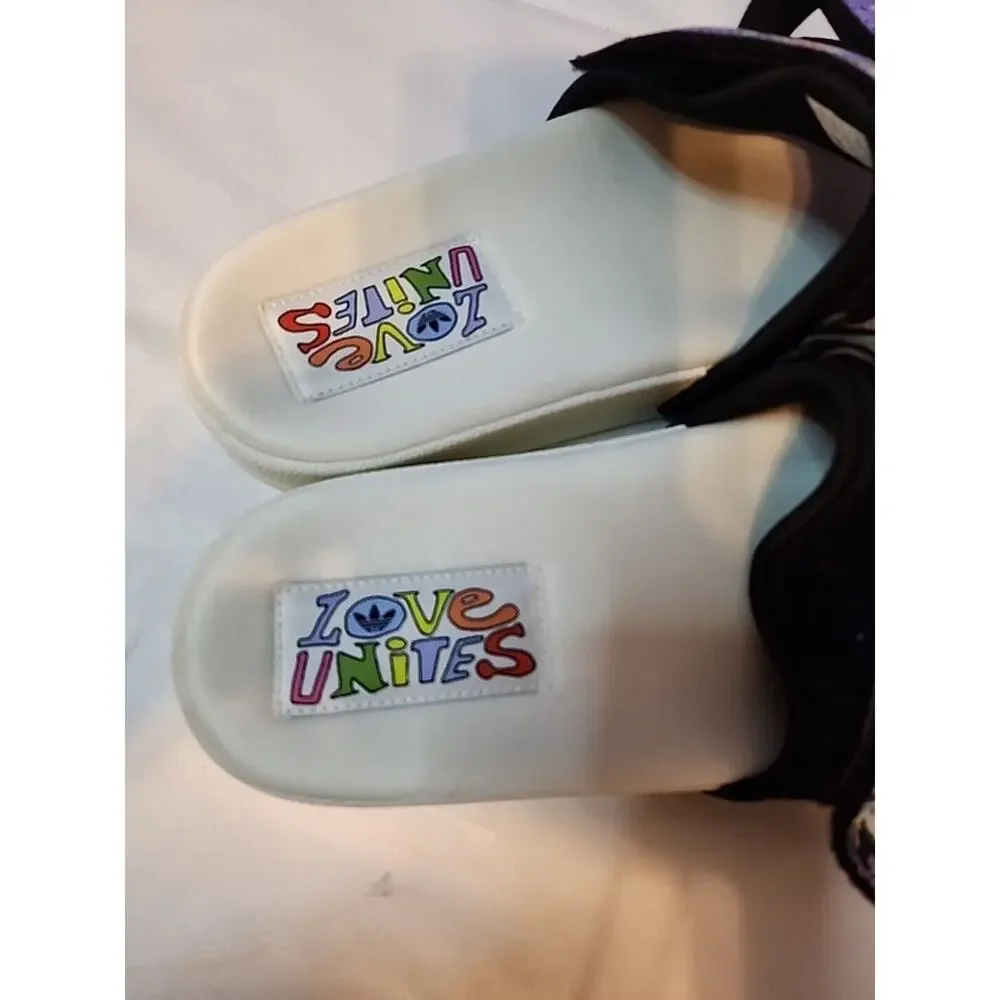 Adidas Adilette Sandal 2.0 Pride Slides Off White GW2411 Love Unites Men’s 10